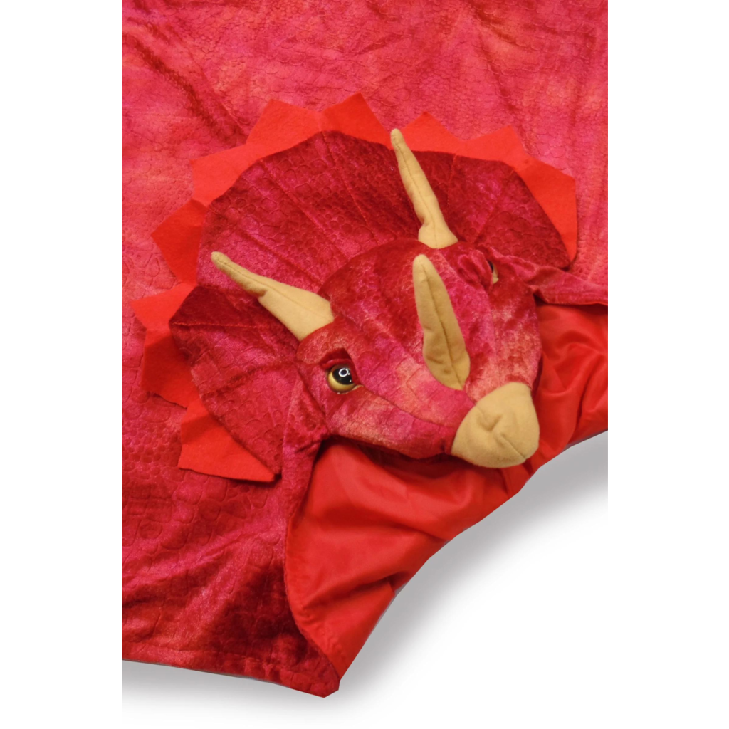 CREATIVE EDUCATION Triceratops Hooded Cape, Red
