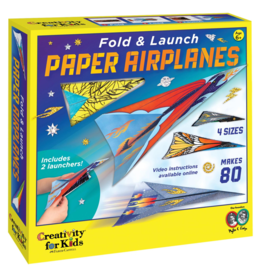 CREATIVITY FOR KIDS Fold & Launch Paper Airplanes