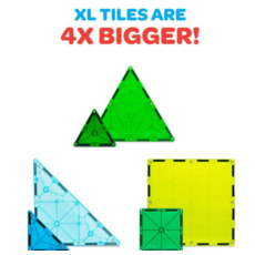 VALTECH Magna-Tiles Dino World XL 50 piece Set