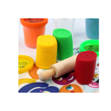 BRIGHT STRIPES JR 6 Doughs + Wooden Roller