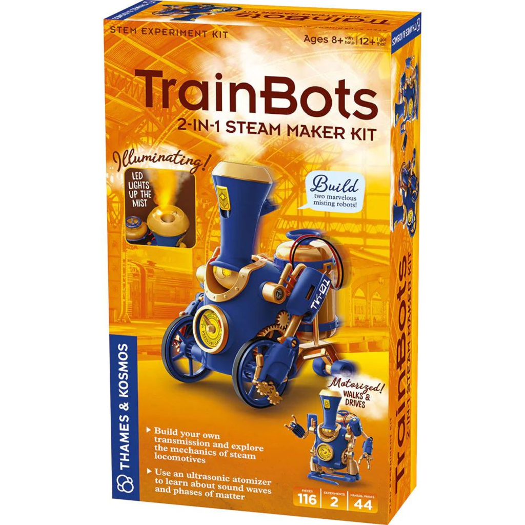 THAMES & KOSMOS Trainbots 2 in 1 Steam Maker Kit
