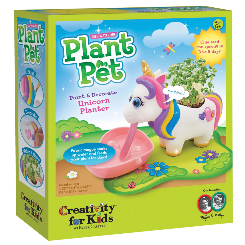 CREATIVITY FOR KIDS Self Watering Plant Pet Unicorn