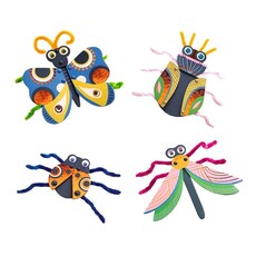 DJECO LPA 3D Collage Fuzzy Bugs