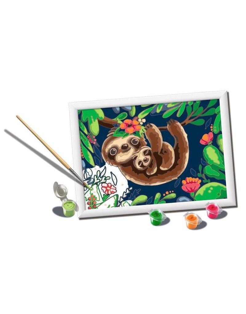 Sweet Sloths Paint By Number Set - BrainyZoo Toys