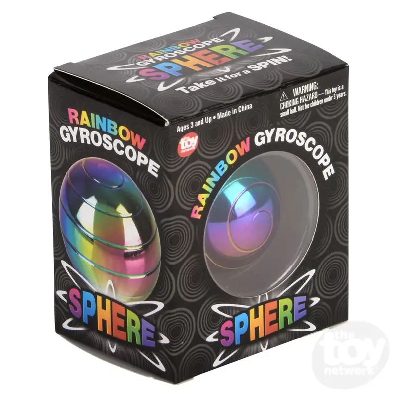 TOY NETWORK Rainbow Gyroscope Sphere