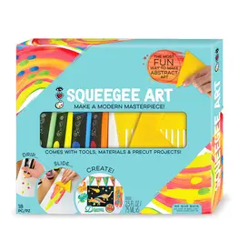 BRIGHT STRIPES Squeegee Art