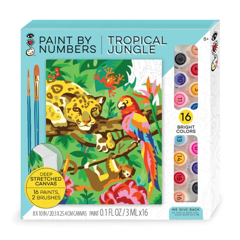 BRIGHT STRIPES Paint by Number Tropical Jungle