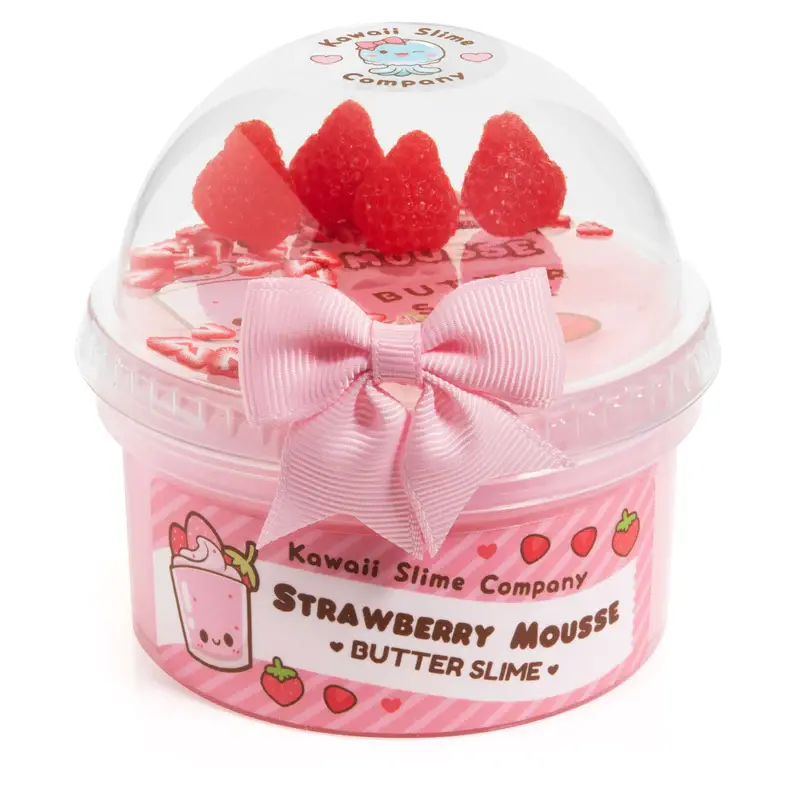 KAWAII SLIME COMPANY Strawberry Mousse Fluffy Butter Slime