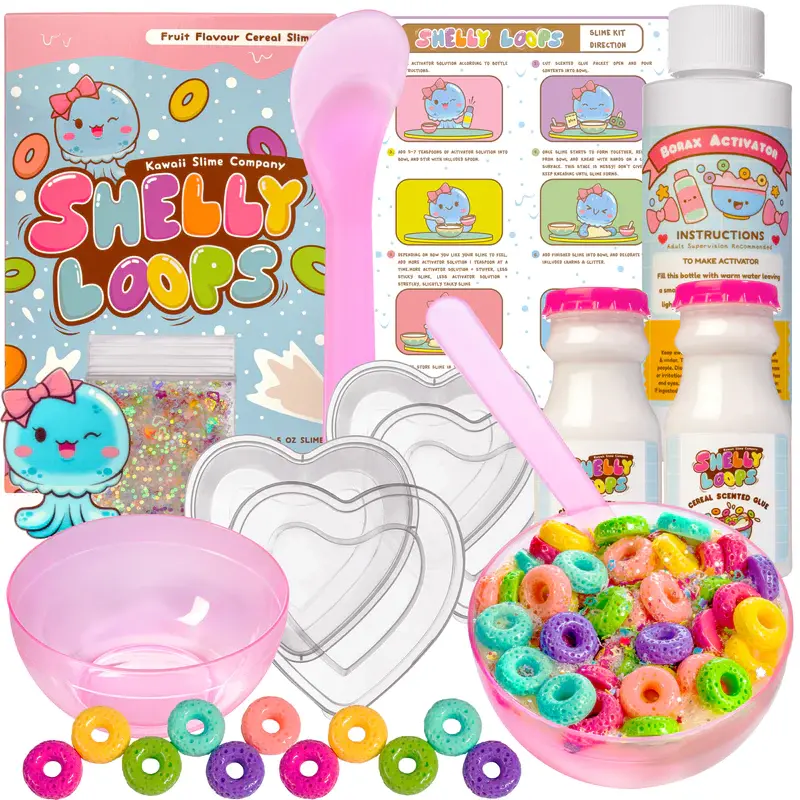 KAWAII SLIME COMPANY Shelly Loops Cereal Slime DIY Kit