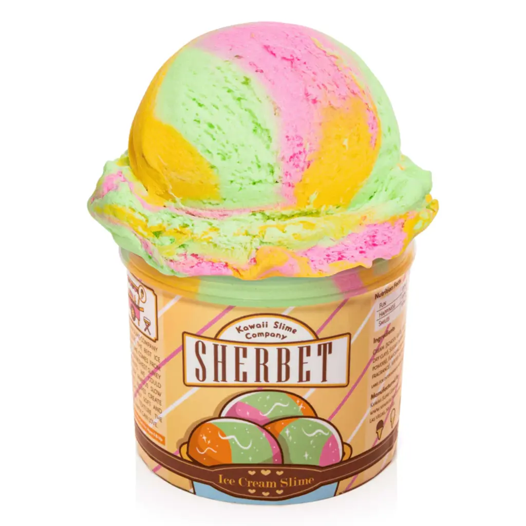 KAWAII SLIME COMPANY Sherbet Scented Ice Cream Pint Slime