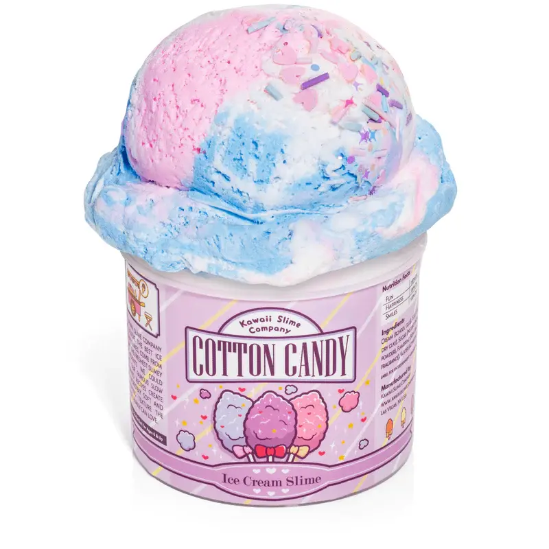 KAWAII SLIME COMPANY Cotton Candy Scented Ice Cream Pint Slime