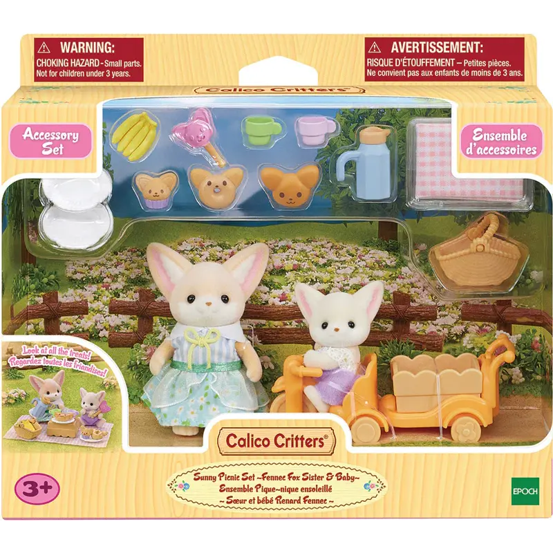 INTERNATIONAL PLAYTHINGS CC Sunny Picnic Set-Fennec Fox Sister & Baby