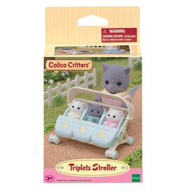 INTERNATIONAL PLAYTHINGS Calico Critters Triplets Stroller INTERNATIONAL PLAYTHINGS Calico Critters Triplets Stroller
