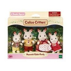 INTERNATIONAL PLAYTHINGS Calico Critters Chocolate Rabbit Family