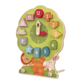 BABABOO AND FRIENDS Wonder Tree Shape Sorting Clock