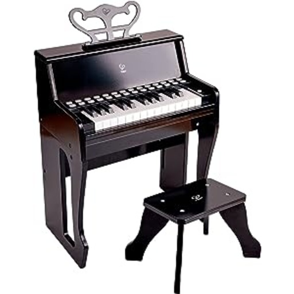 HAPE INTERNATIONAL Learn With Lights Black Piano with Stool (Pick Up Only)
