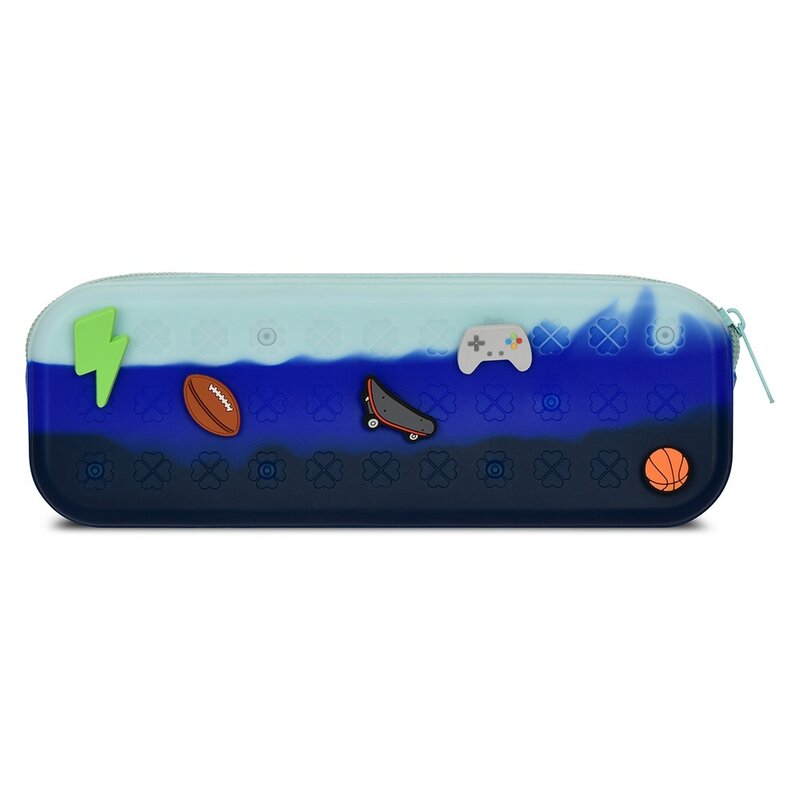 ISCREAM Ocean Wave Charmed Jelly Pencil Case