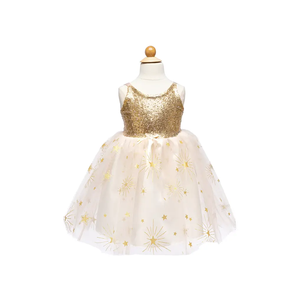 CREATIVE EDUCATION Golden Glam Party Dress 3/4