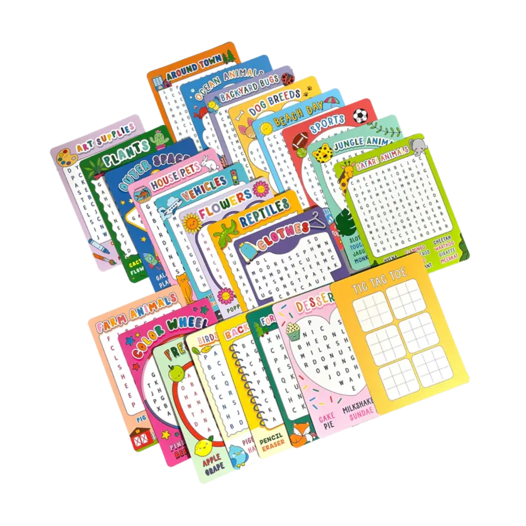 OOLY Word Search Activity Cards