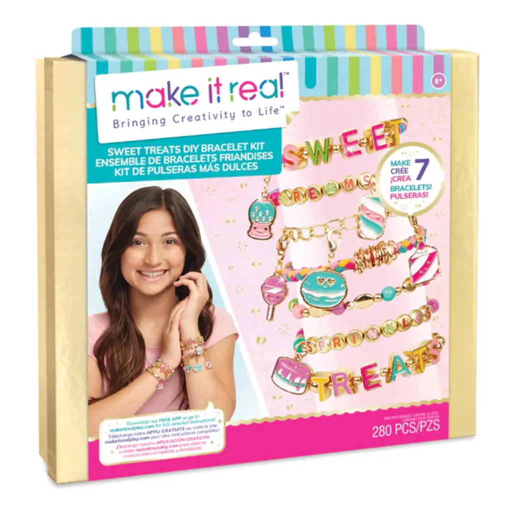 Sweet Treats Gold DIY Bracelet Kit - BrainyZoo Toys