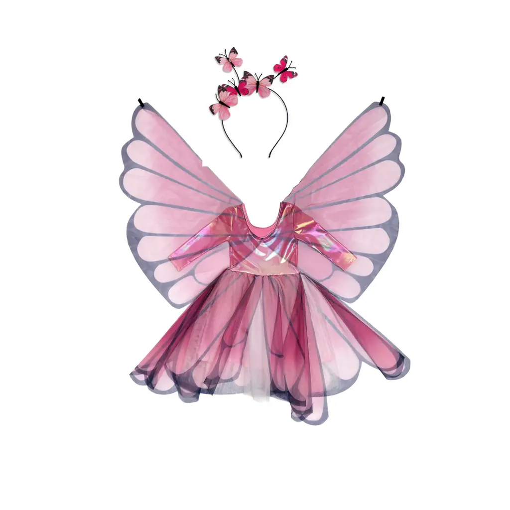 CREATIVE EDUCATION Butterfly Twirl with Wings Dress 3/4