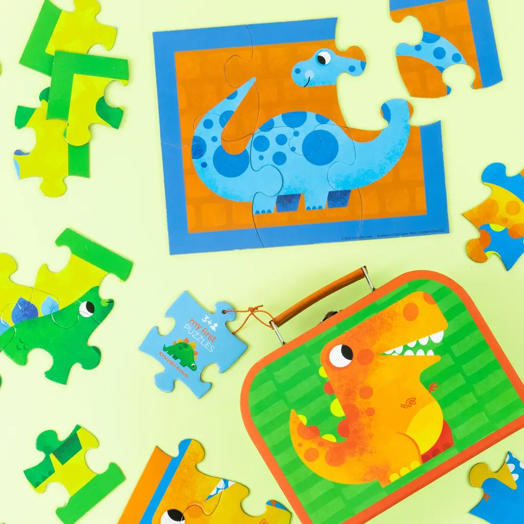 CROCODILE CREEK My First Puzzle Case Dinosaurs