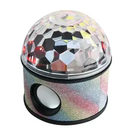 WIRELESS EXPRESS LED Fun Light Stereo Speaker Rainbow Glitter