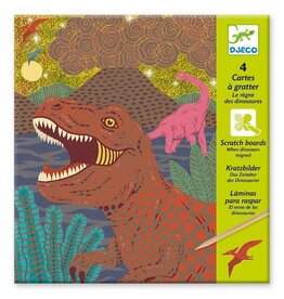 DJECO PG Scratch Cards Dinosaurs
