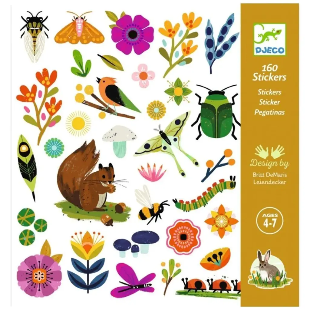 Djeco Stamps For Little Ones - Garden Animals