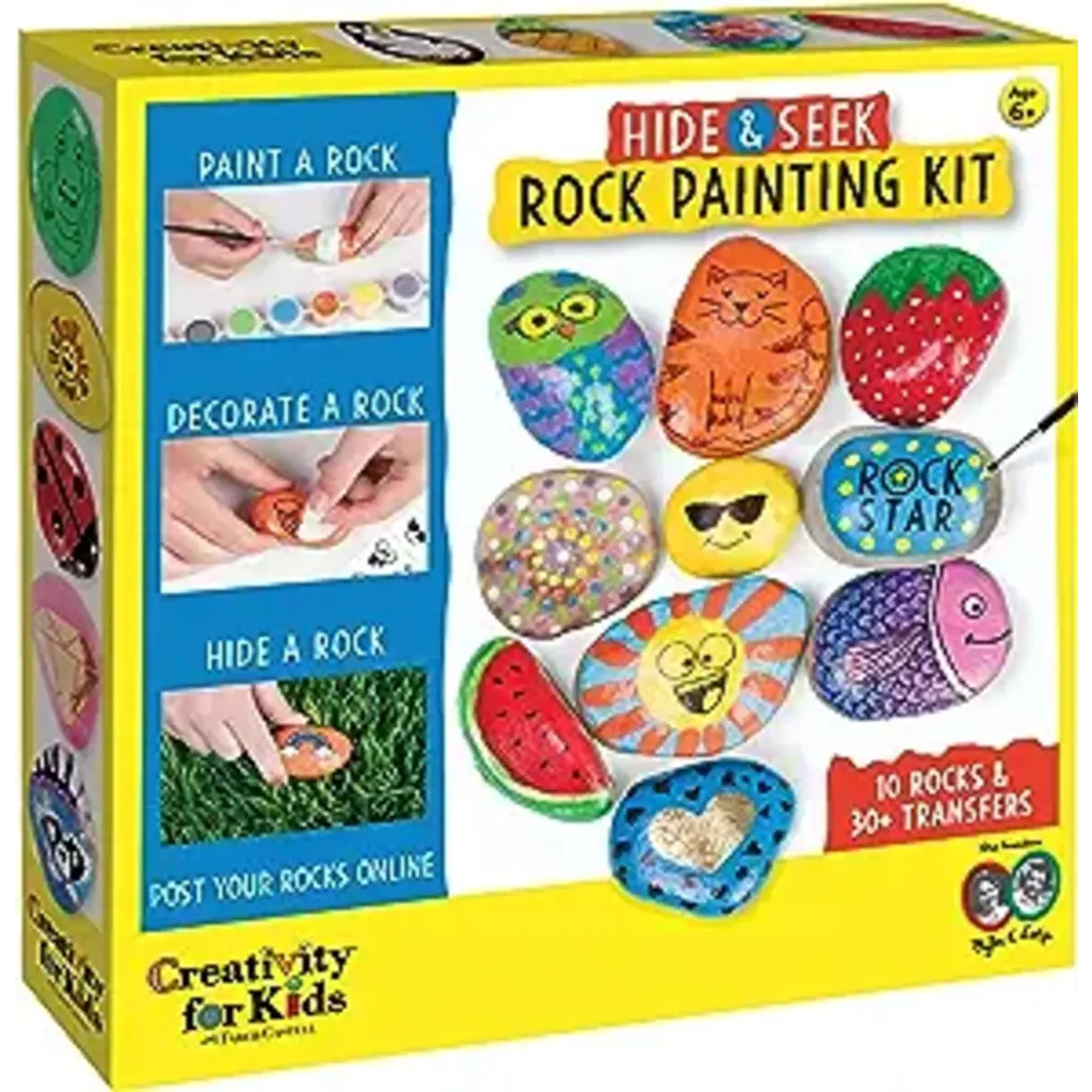 CREATIVITY FOR KIDS Hide & Seek Dot A Rock Painting Kit