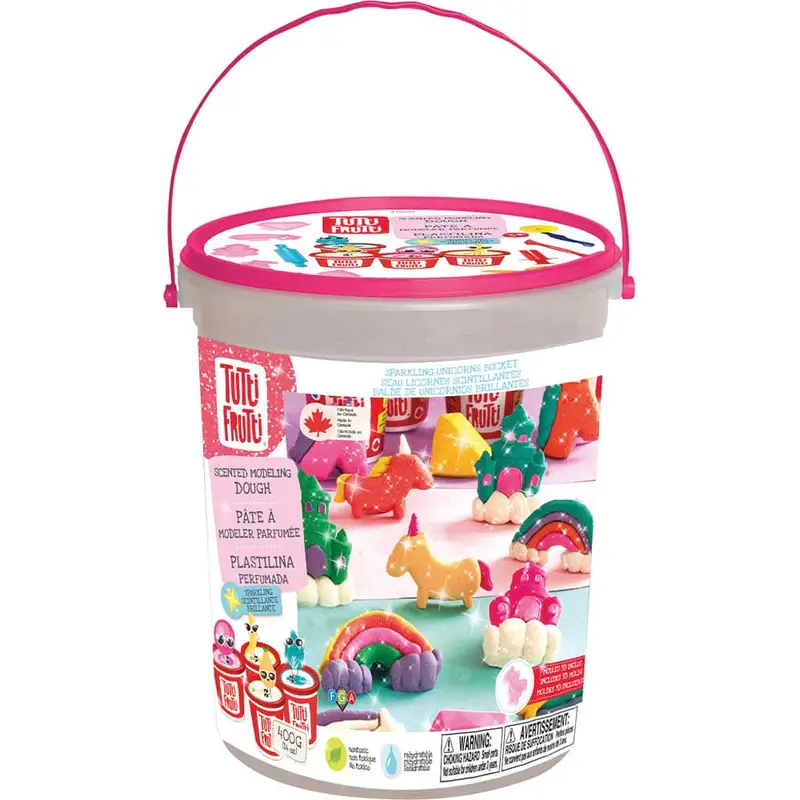 FAMILY GAMES *Sparkling Unicorns Bucket Dough Kit