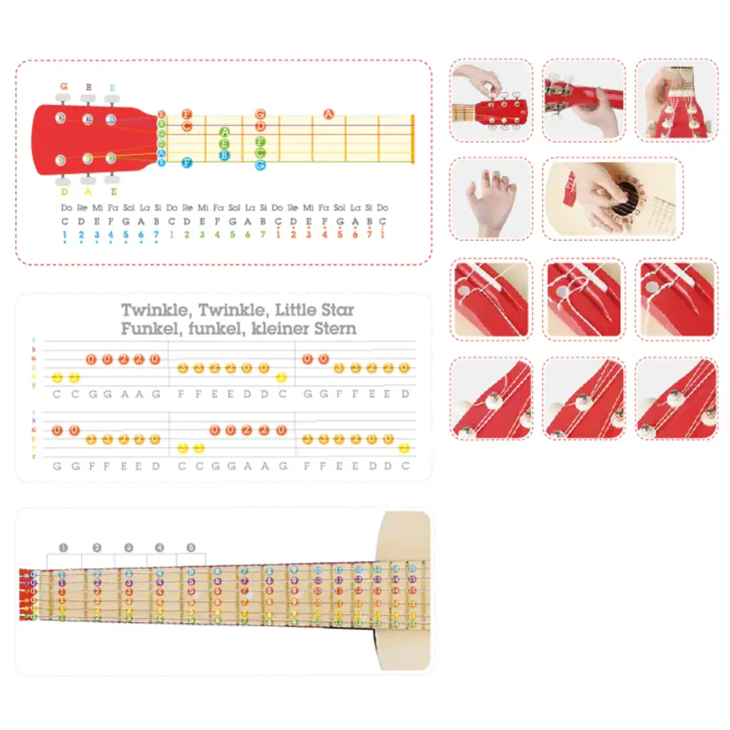 HAPE INTERNATIONAL Red Flame Guitar