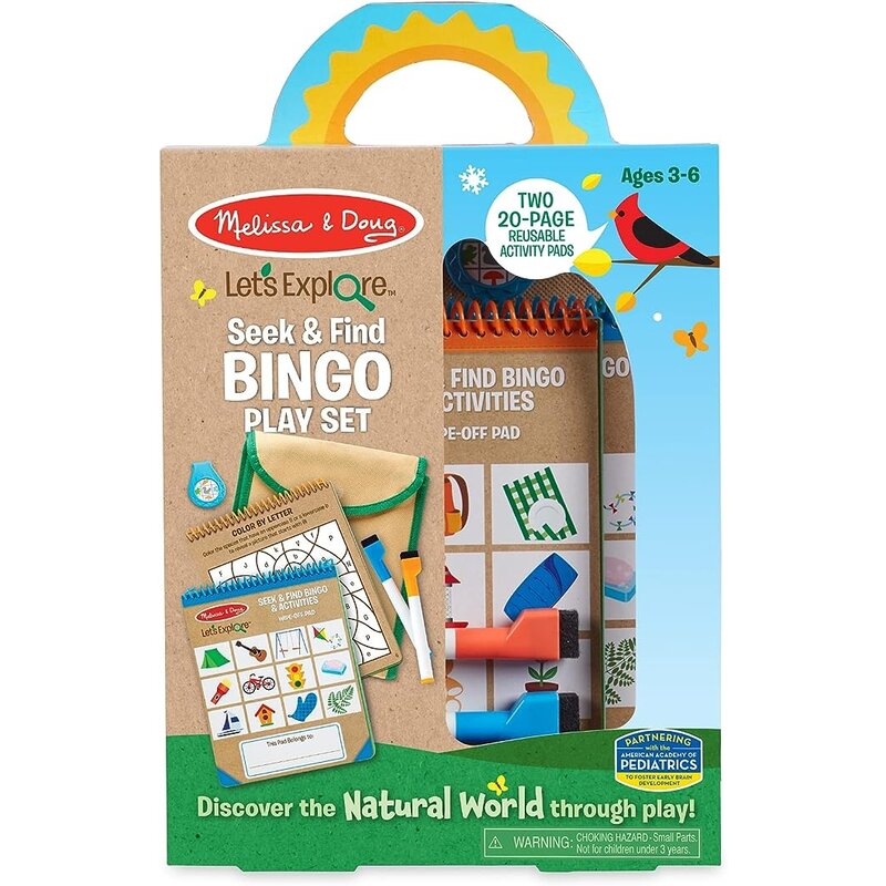 MELISSA & DOUG Let's Explore Seek And Find Bingo Playset