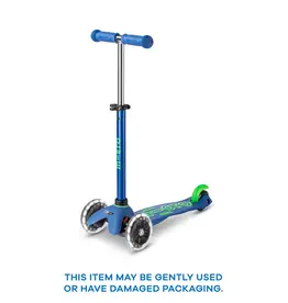 MICRO KICKBOARD Mini Scooter Deluxe LED Crystal Blue