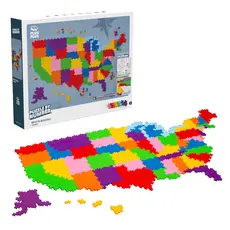 PLUS PLUS Puzzle by Number - Map of the United States 1400 pc