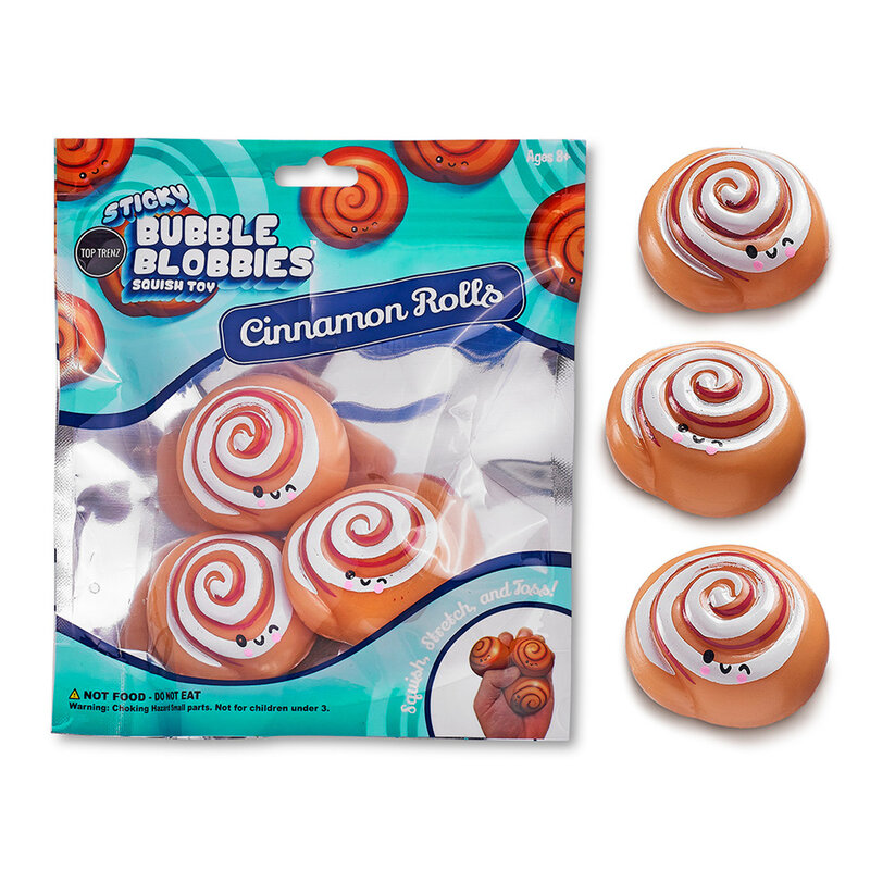 TOP TRENZ Sticky Bubble Blobbies Cinnamon Rolls