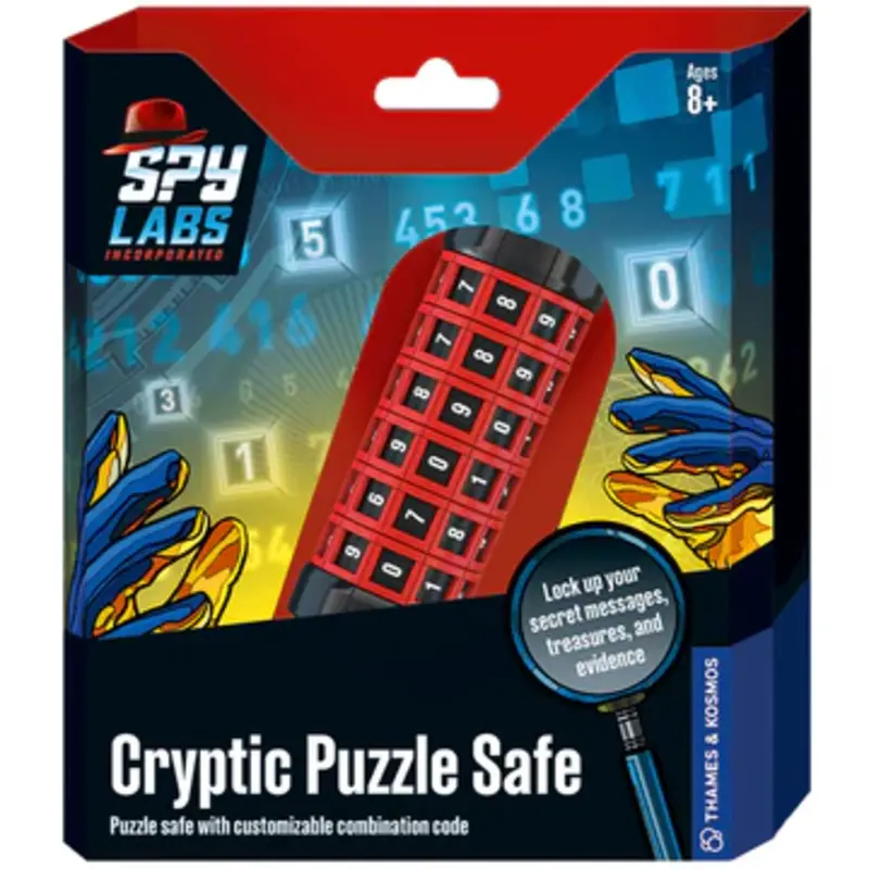 THAMES & KOSMOS Cryptic Puzzle Safe Spy Labs