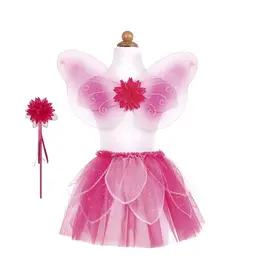 CREATIVE EDUCATION Fancy Flutter Skirt With Wings & Wand, Pink, Size 4-6