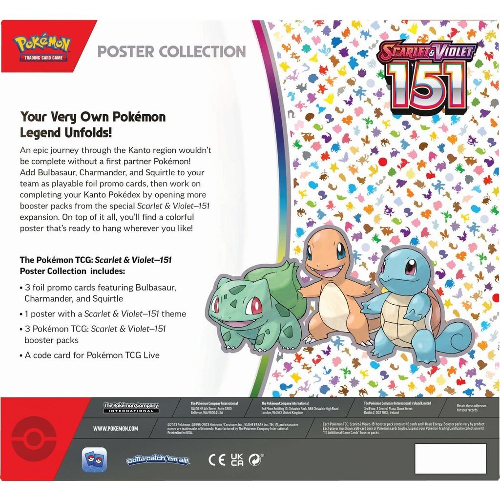 SQUARE ROOT GAMES Pokémon 151 Poster Collection