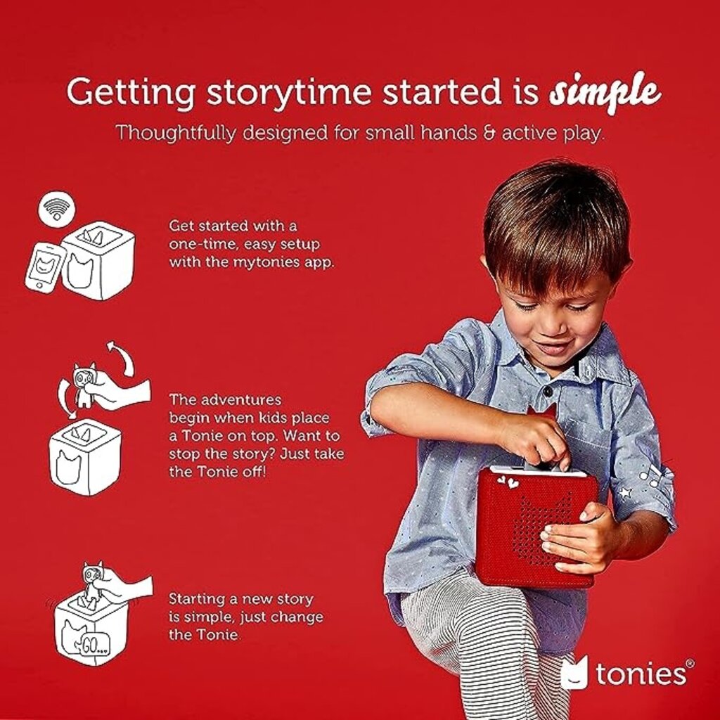 TONIES Red Starter Set with Playtime Songs