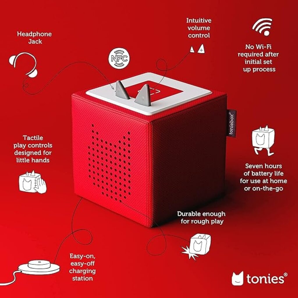 TONIES Tonies Red Starter Set with Playtime Songs