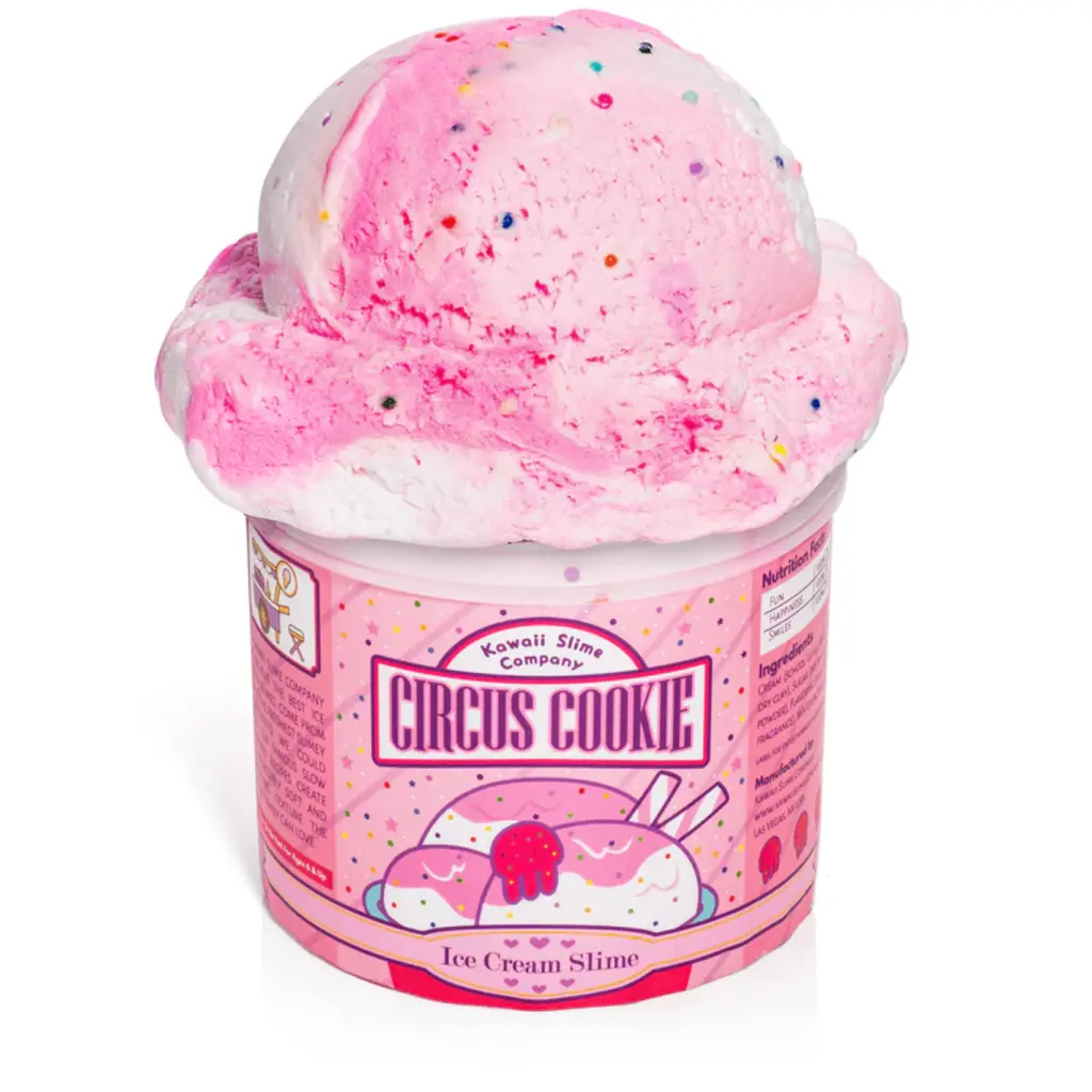 Circus Cookie Scented Ice Cream Slime - BrainyZoo Toys