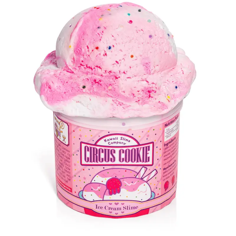 KAWAII SLIME COMPANY Circus Cookie Scented Ice Cream Slime