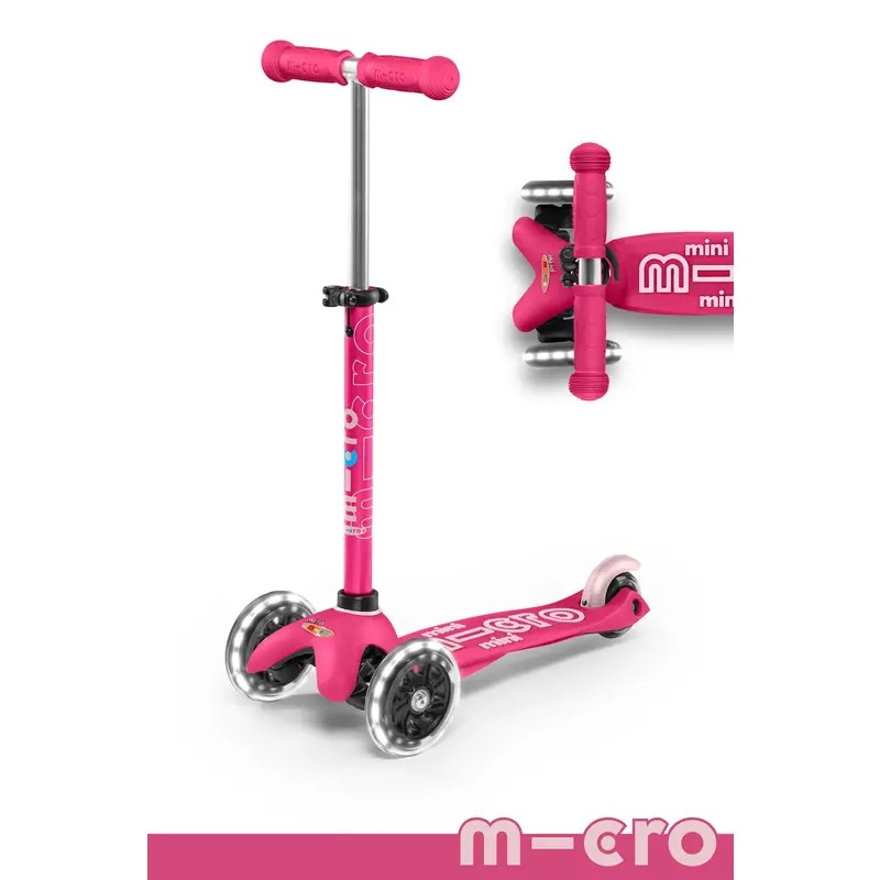 MICRO KICKBOARD Mini Scooter Deluxe LED Pink *In Store Pick Up