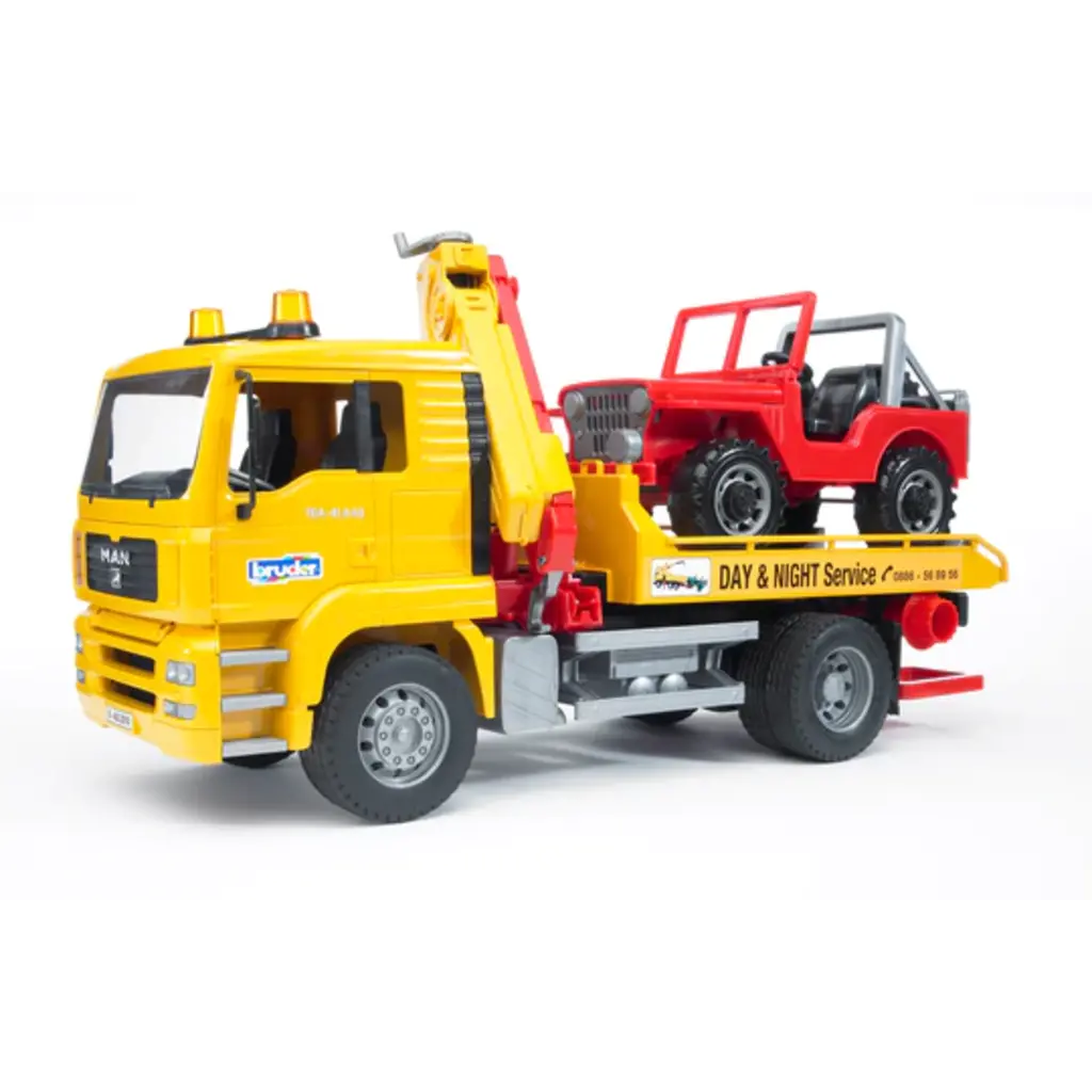 BRUDER TOYS AMERICA INC Tow Truck with Cross Country Vehicle *In Store Pickup Only*