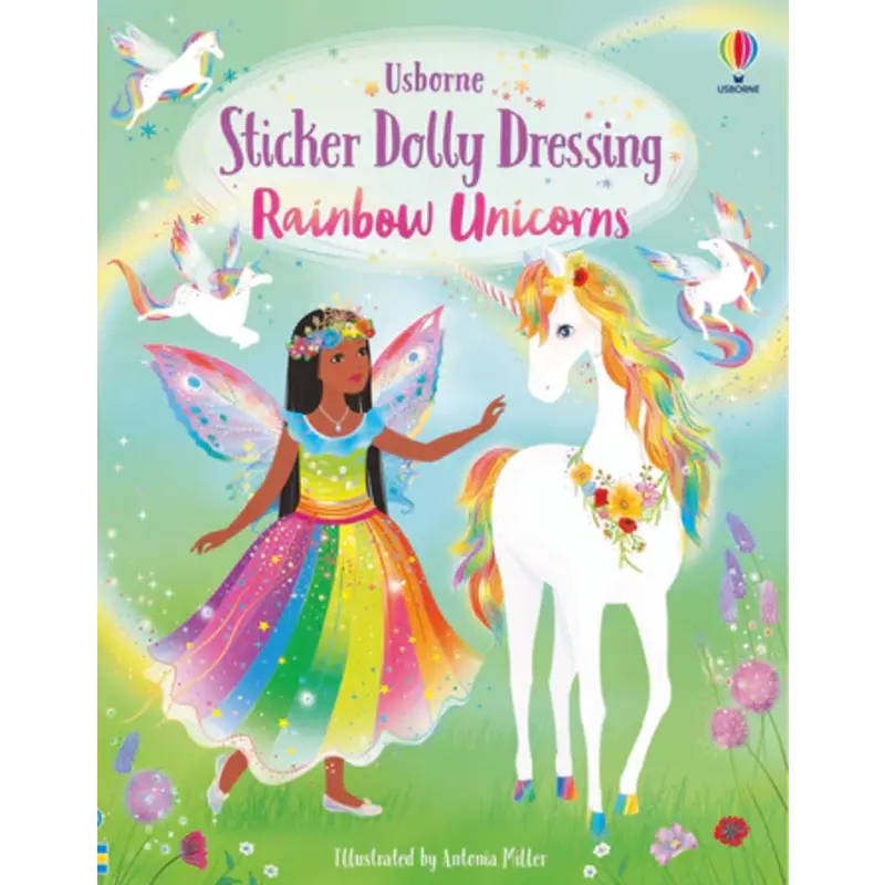 HARPER COLLINS Sticker Dolly Dressing Rainbow Unicorns (HC)