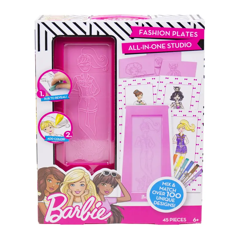 US TOY Barbie Fashion Plates All-in-One Studio