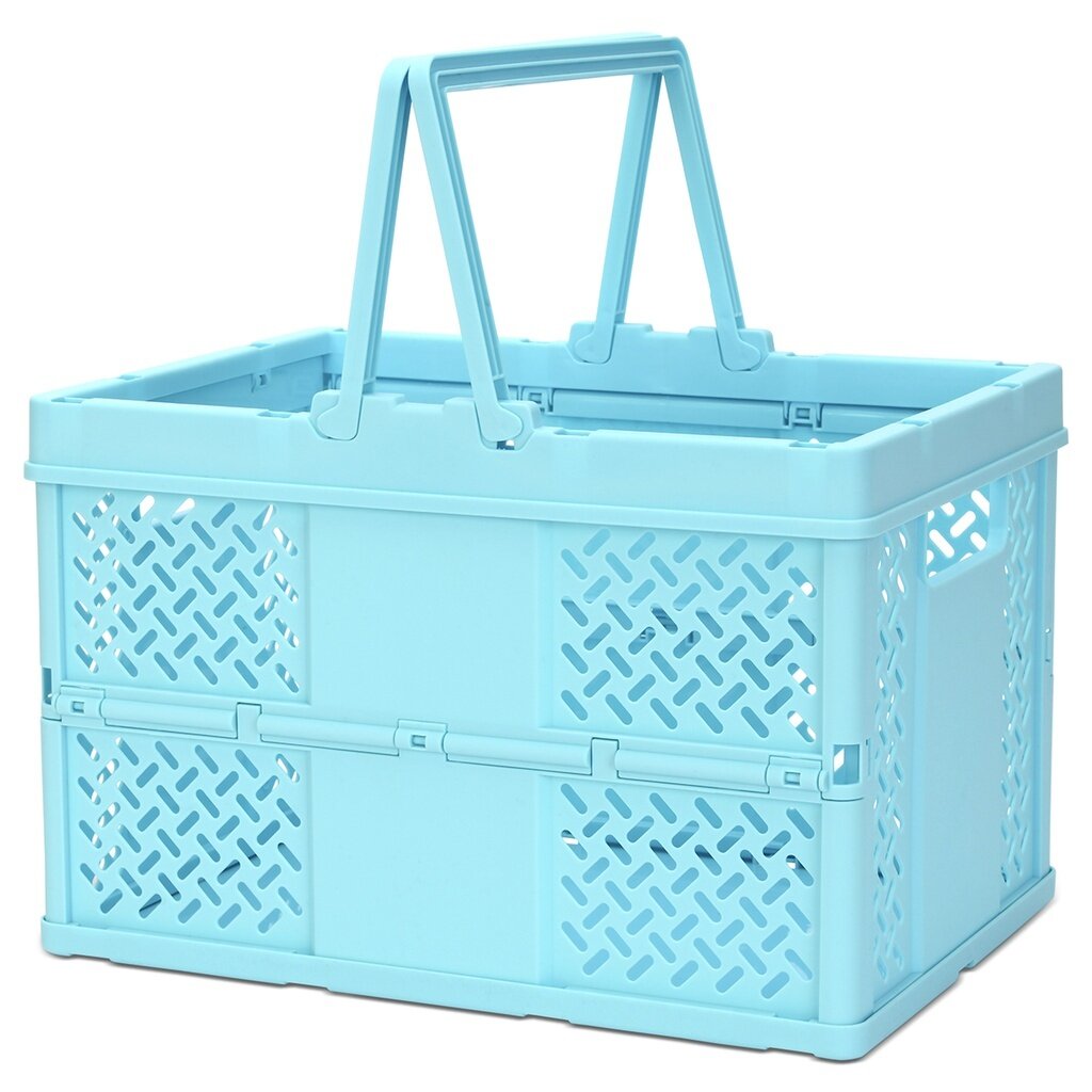 ISCREAM Blue Foldable Storage Crate Large