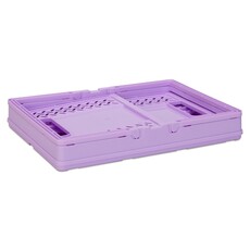 ISCREAM Purple Foldable Storage Crate Large