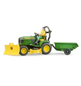 BRUDER TOYS AMERICA INC John Deere Lawn Tractor with Trailer & Gardener